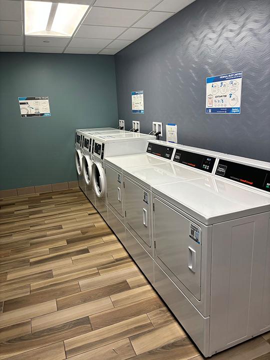 photo of laundry washers and dryers